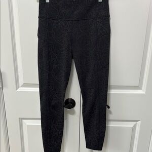 Athleta Black Contender Reflective Tight, Size Small, SM, EUC!!!!